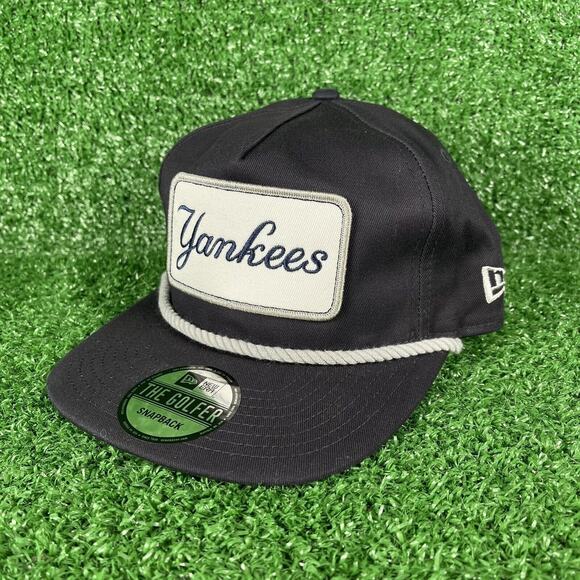 New York Yankees New Era The Golfer Navy Blue Rope Hitch Hat Cap MLB Snapback - Picture 3 of 8